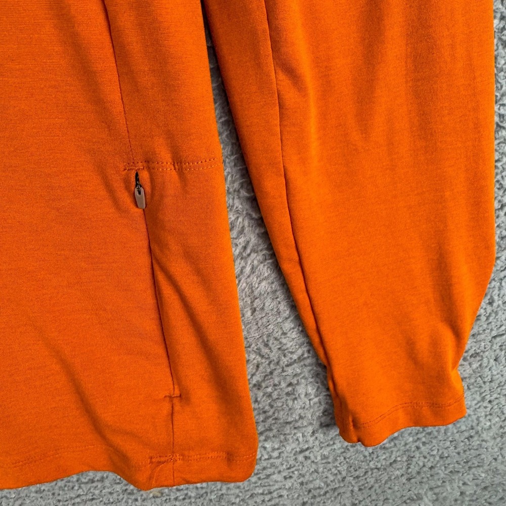 REI Co-op Pullover Mens Large‎ Tall Orange 1/4 Zip Lightweight Hiking Running - Picture 2 of 10